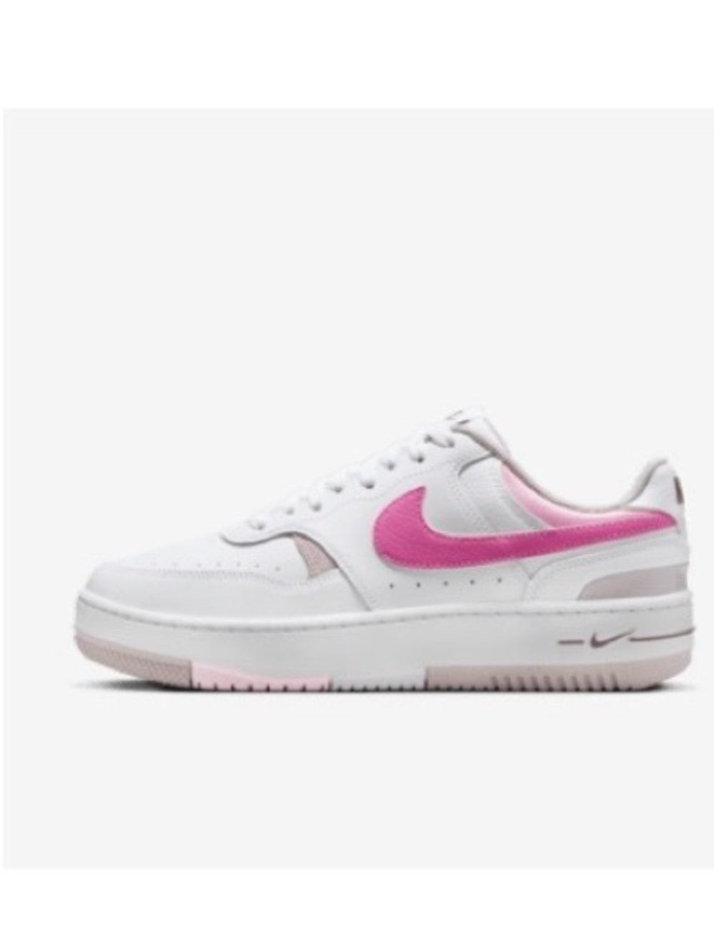 Nike Gamma Force Women's White & Pink Low-Top Sneakers